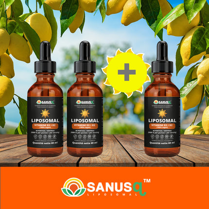 Ensemble de Liposomal Vitamin D3 + K2 | SANUSq Health