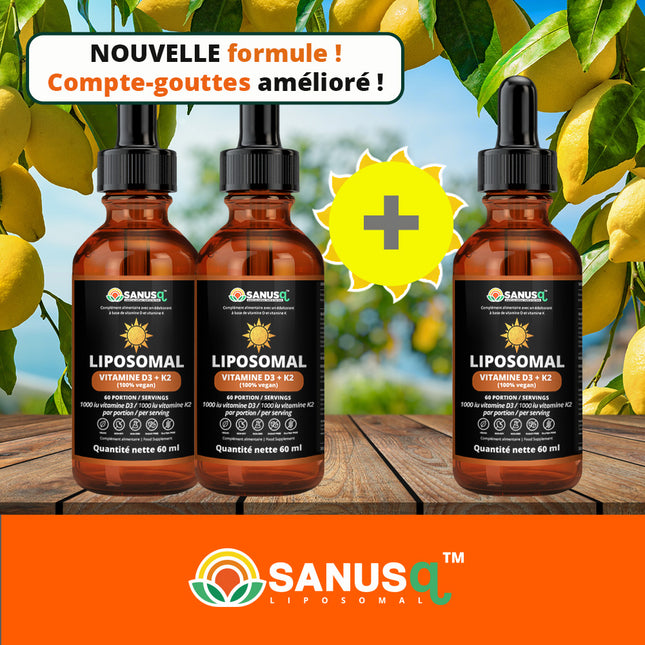 Ensemble de Liposomal Vitamin D3 + K2 