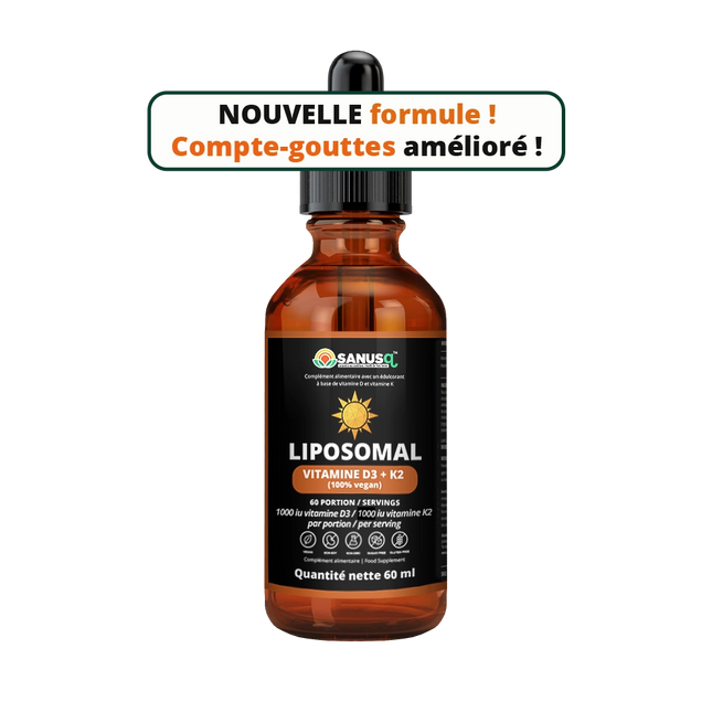 Vitamines D3+K2 liposomiques