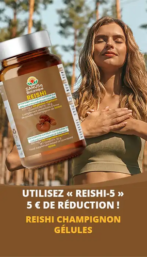 Offre de réduction sur les capsules de champignons Reishi