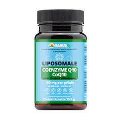SANUSq Health CoQ10 liposomale 100mg flacon complément – 60 gélules vegan sans gluten