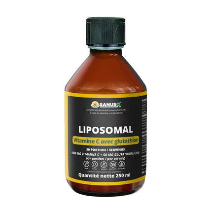 Vitamine C liposomique avec glutathion - 250ml | SANUSq Health